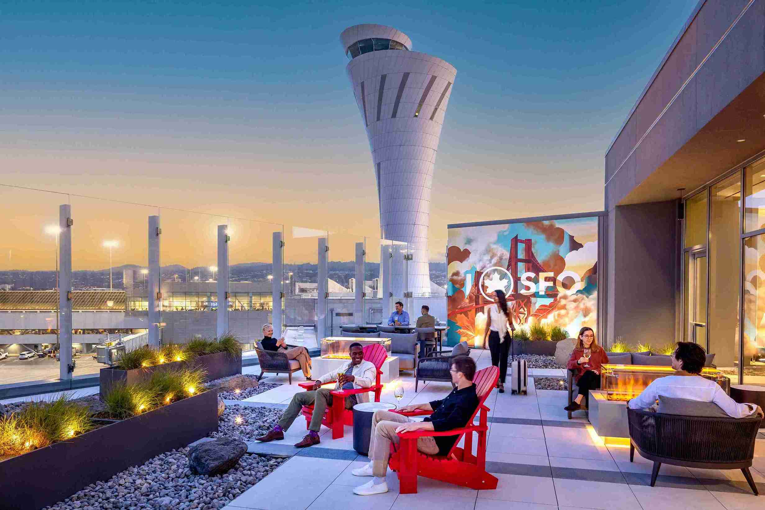 Air Canada San Francisco Maple Leaf Lounge — food & bar